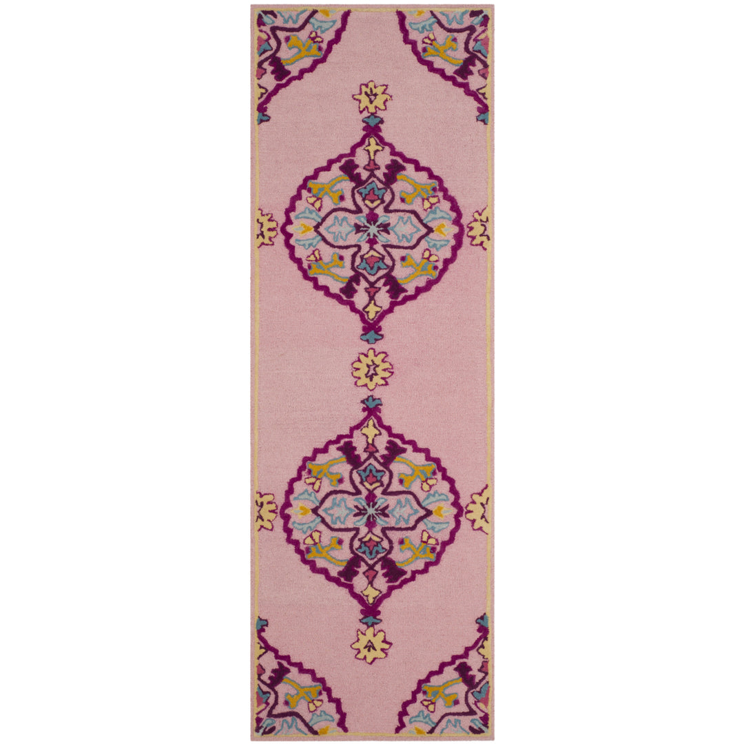 SAFAVIEH Bellagio BLG605A Handmade Pink / Multi Rug Image 4