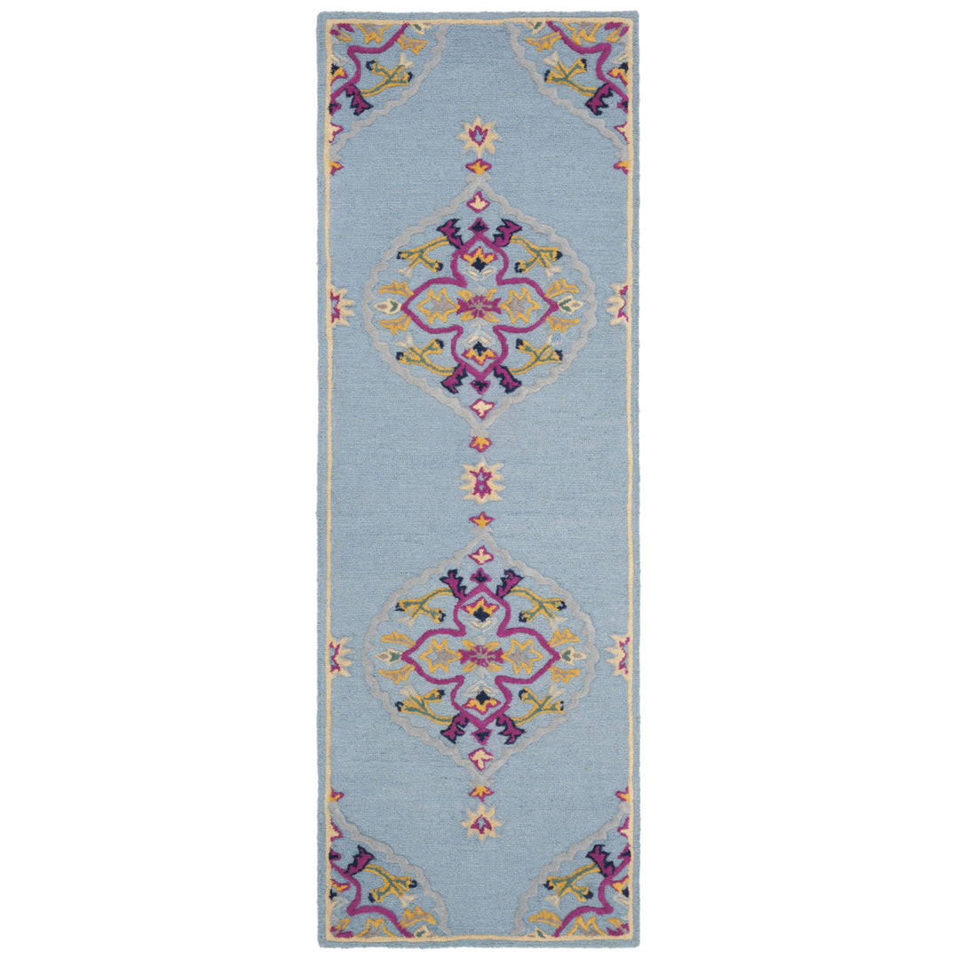 SAFAVIEH Bellagio BLG605B Handmade Light Blue /Multi Rug Image 3