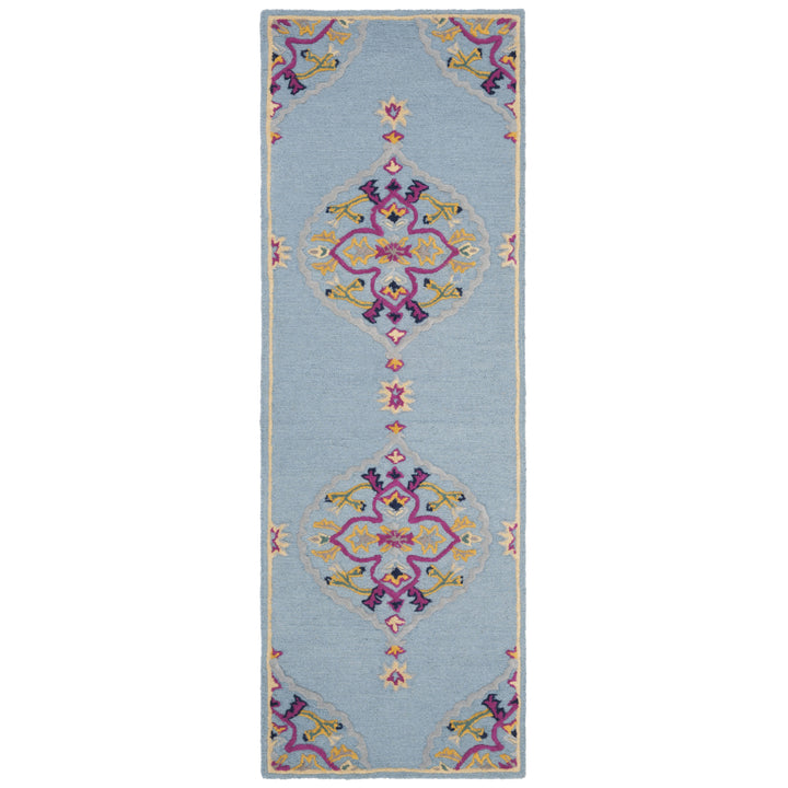 SAFAVIEH Bellagio BLG605B Handmade Light Blue /Multi Rug Image 3