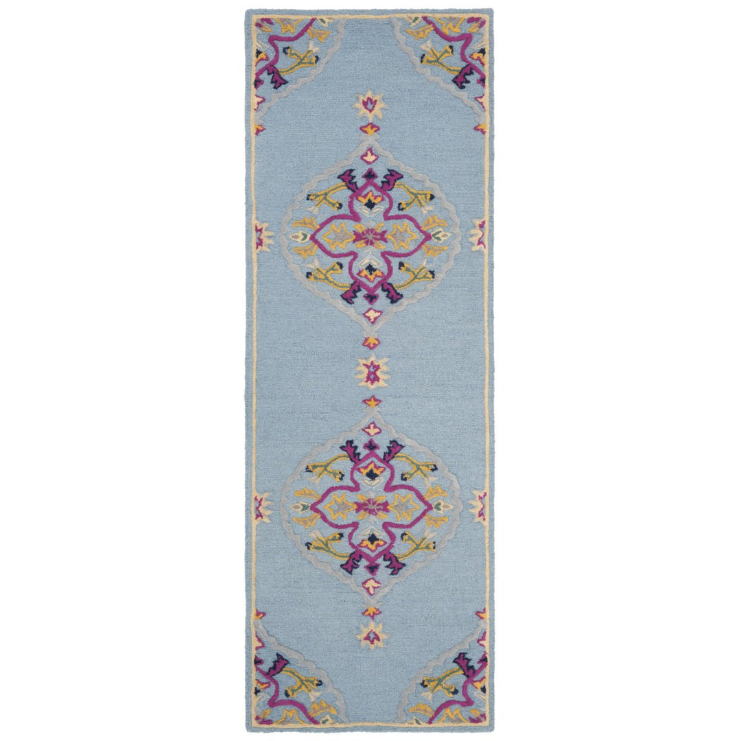 SAFAVIEH Bellagio BLG605B Handmade Light Blue /Multi Rug Image 1