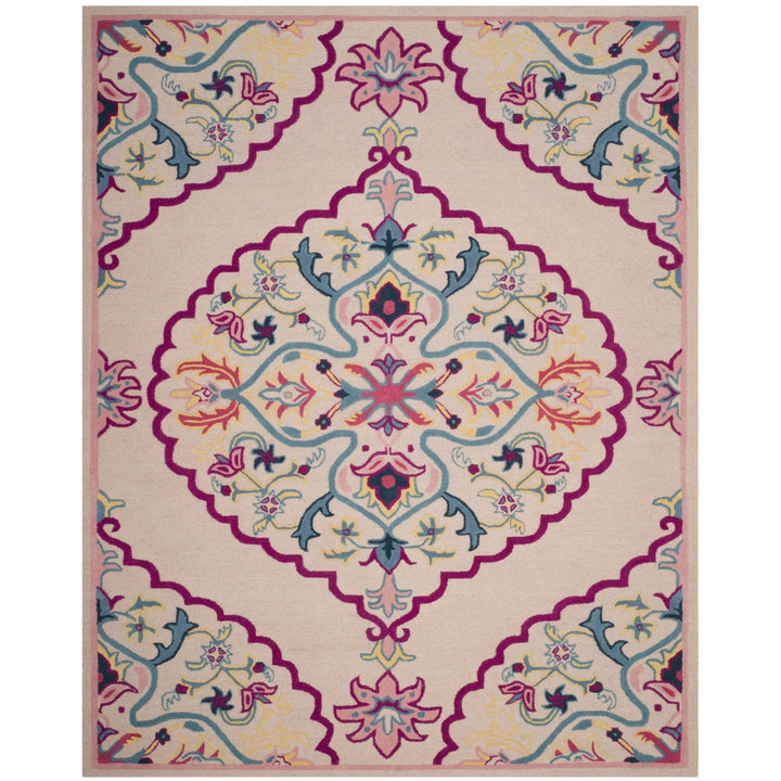 SAFAVIEH Bellagio BLG605E Handmade Light Pink /Multi Rug Image 1