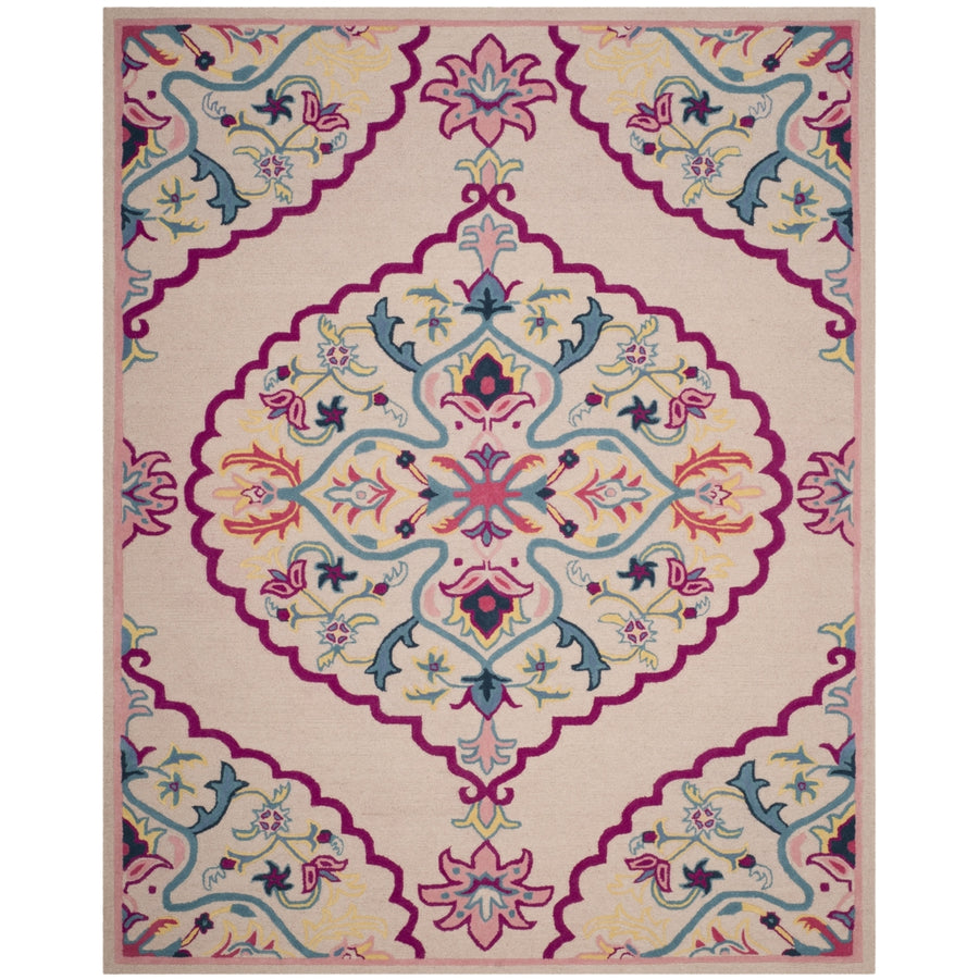 SAFAVIEH Bellagio BLG605E Handmade Light Pink /Multi Rug Image 1