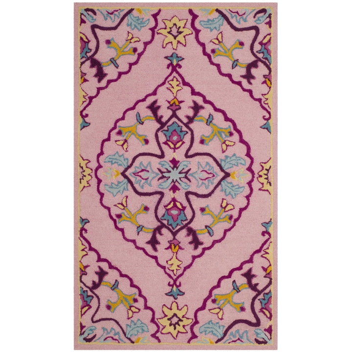 SAFAVIEH Bellagio BLG605A Handmade Pink / Multi Rug Image 6