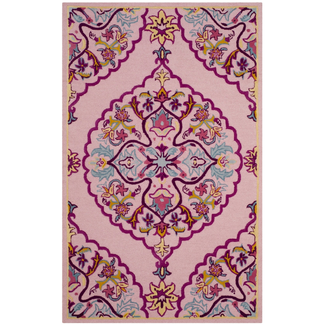 SAFAVIEH Bellagio BLG605A Handmade Pink / Multi Rug Image 7