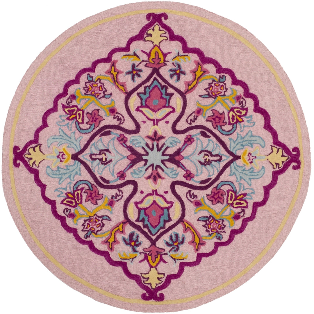 SAFAVIEH Bellagio BLG605A Handmade Pink / Multi Rug Image 8