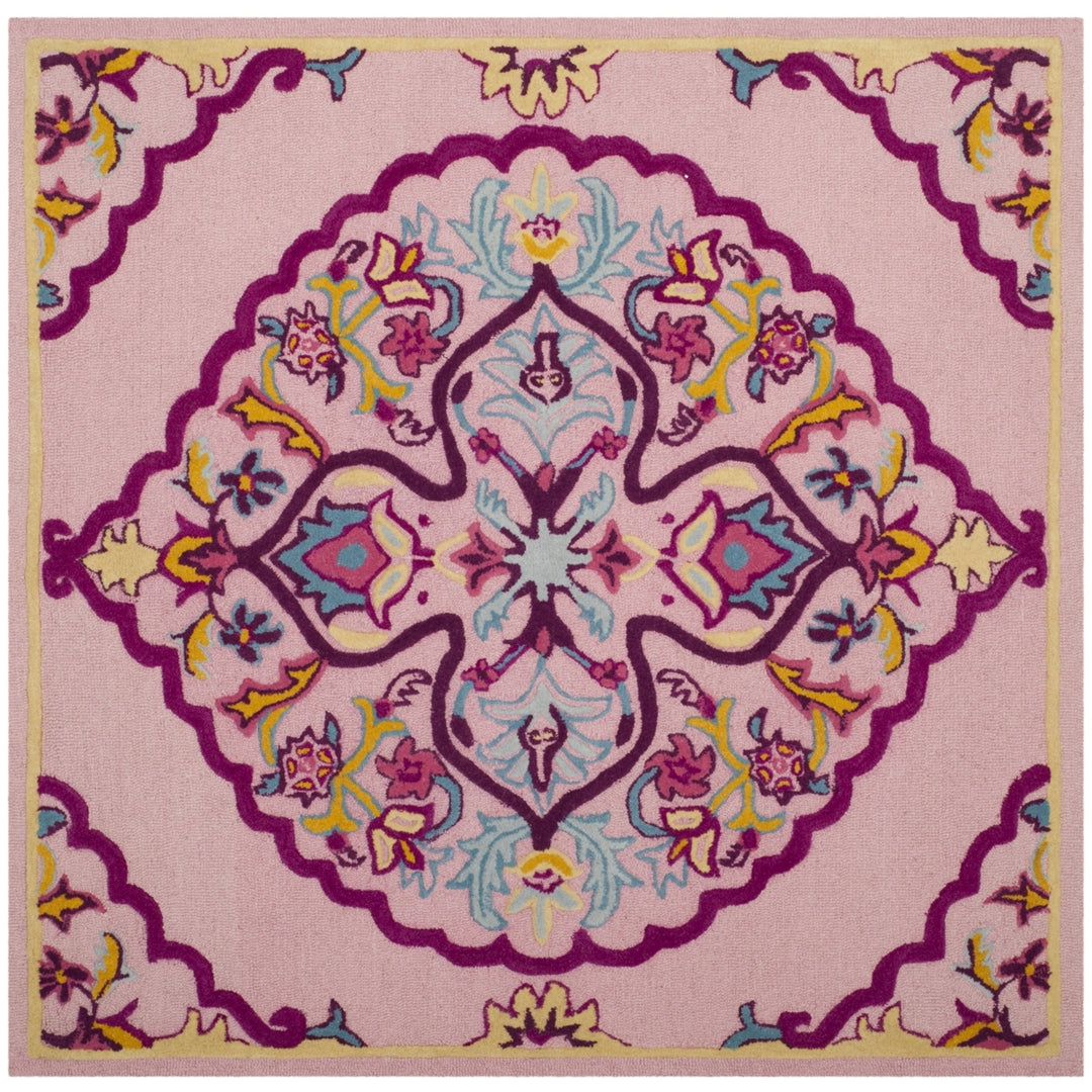 SAFAVIEH Bellagio BLG605A Handmade Pink / Multi Rug Image 9