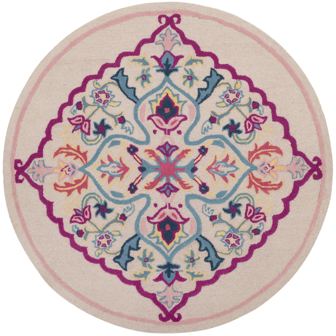 SAFAVIEH Bellagio BLG605E Handmade Light Pink /Multi Rug Image 4