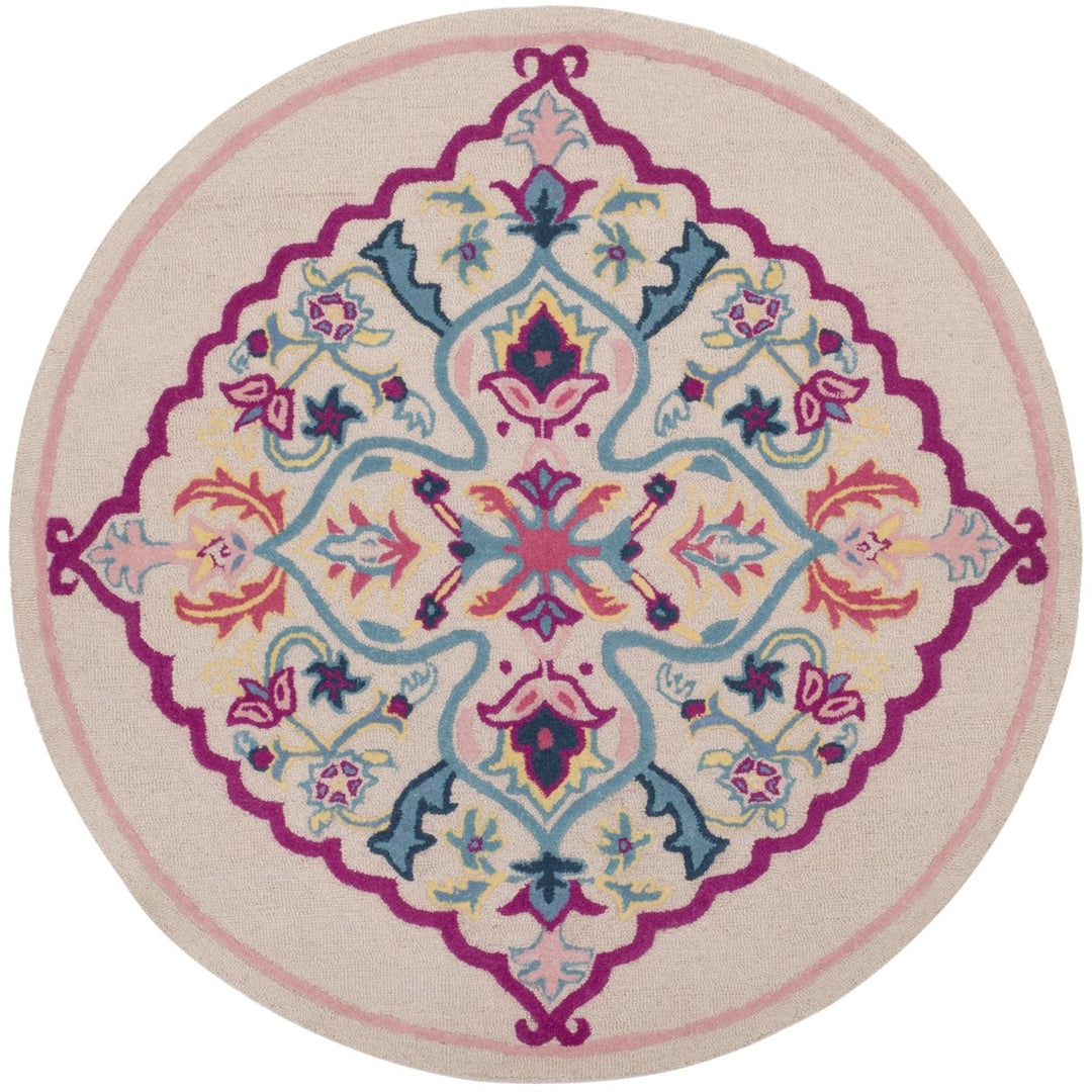 SAFAVIEH Bellagio BLG605E Handmade Light Pink /Multi Rug Image 1