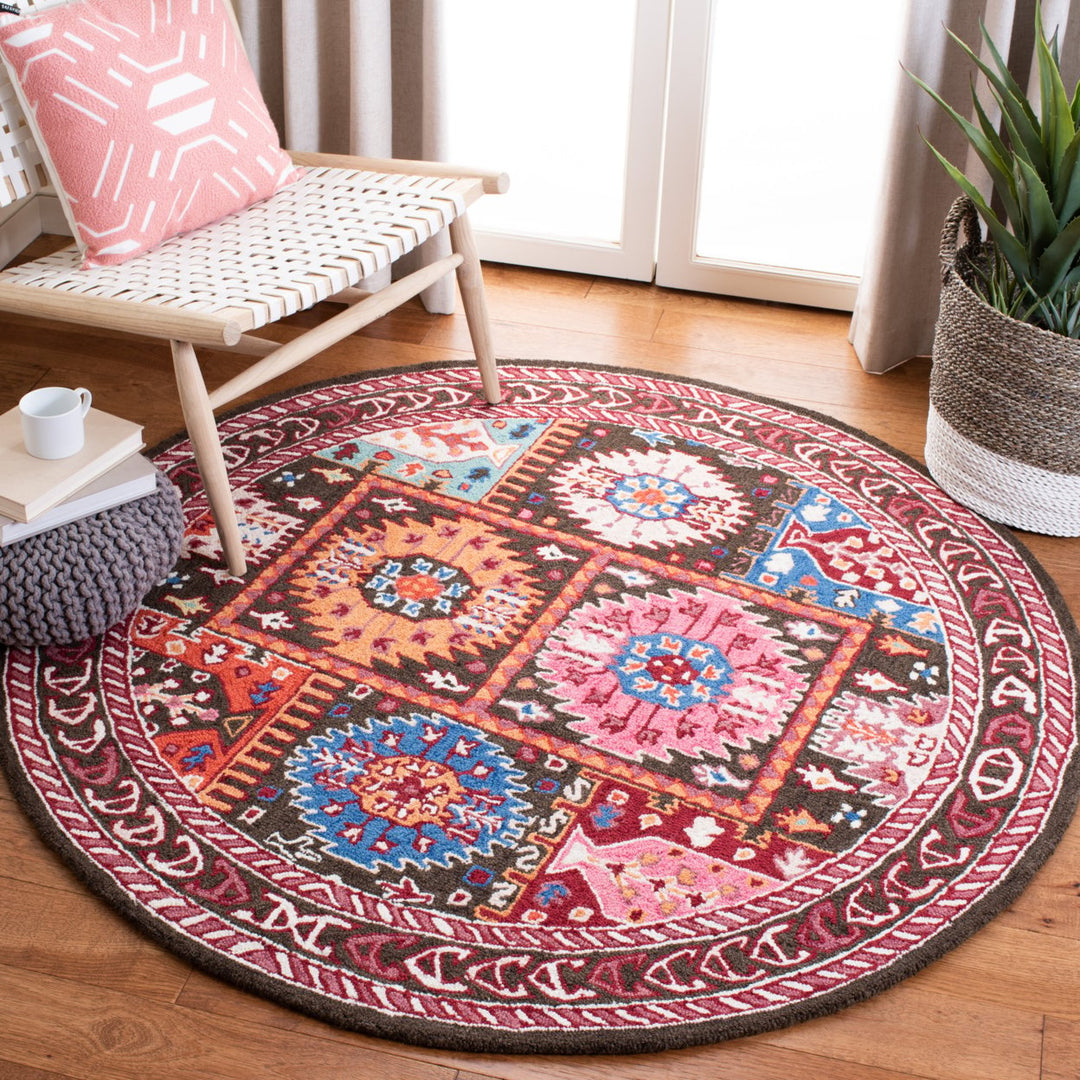 SAFAVIEH Bellagio BLG607T Handmade Brown / Rust Rug Image 2