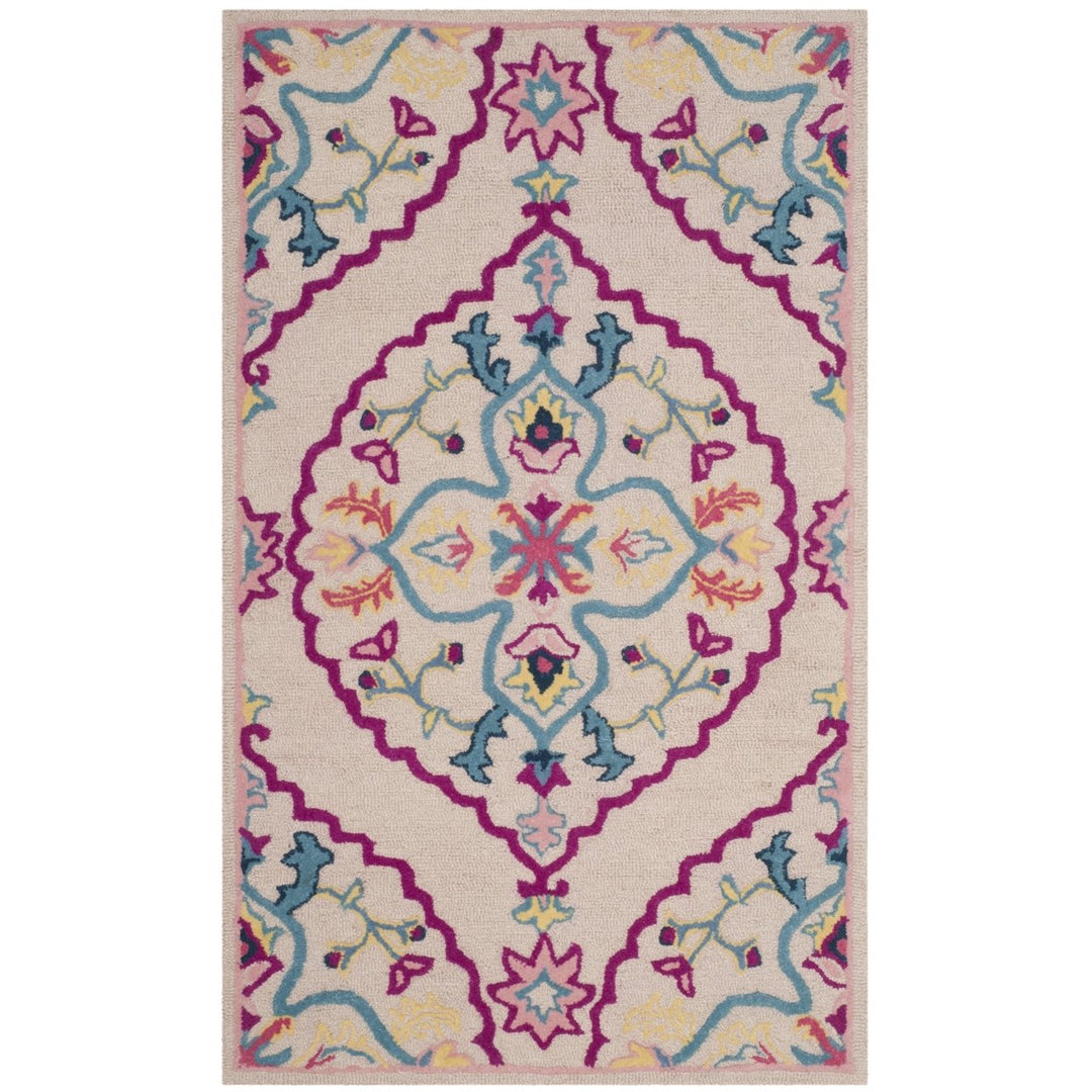 SAFAVIEH Bellagio BLG605E Handmade Light Pink /Multi Rug Image 1