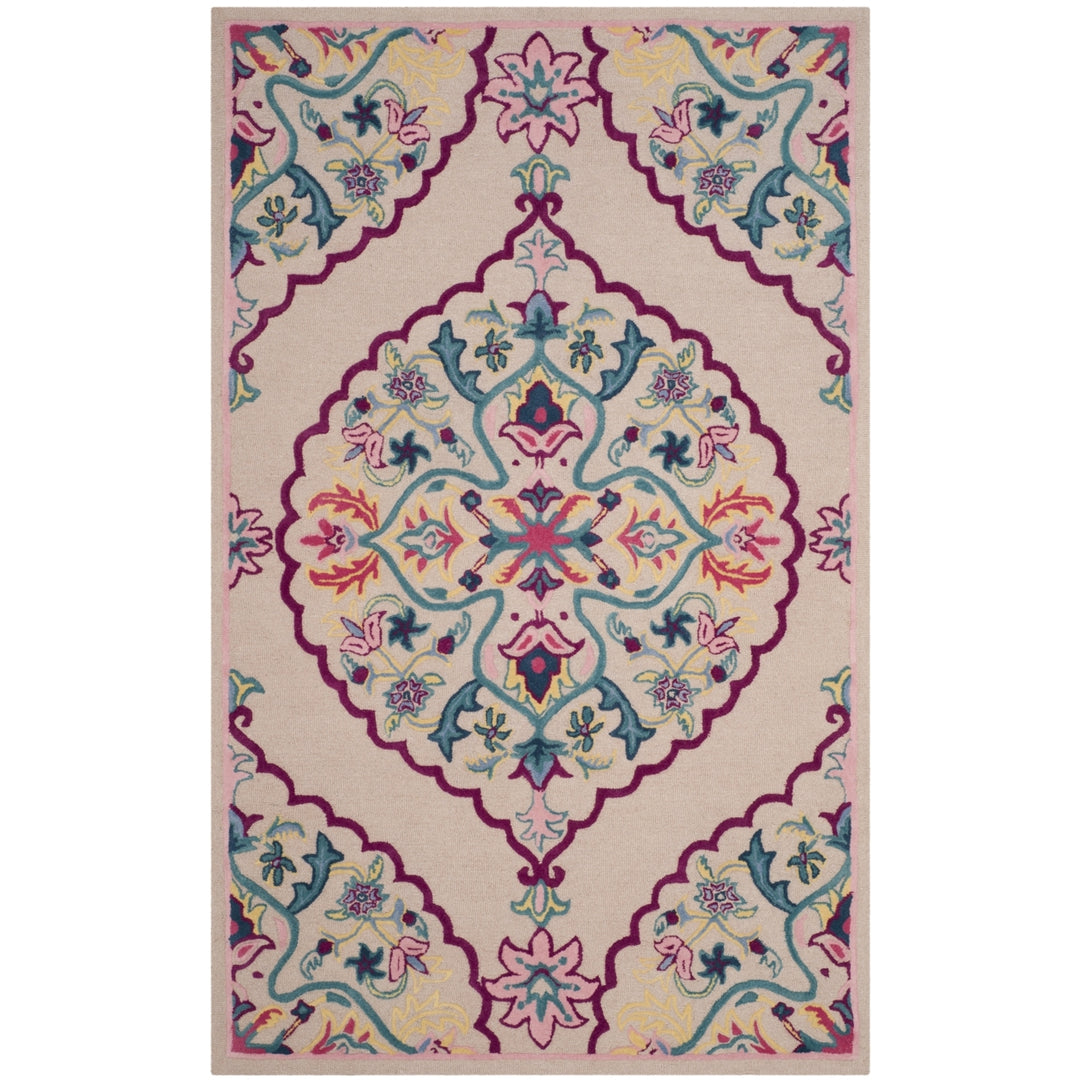 SAFAVIEH Bellagio BLG605E Handmade Light Pink /Multi Rug Image 11