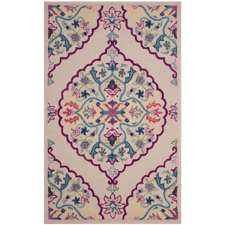 SAFAVIEH Bellagio BLG605E Handmade Light Pink /Multi Rug Image 1