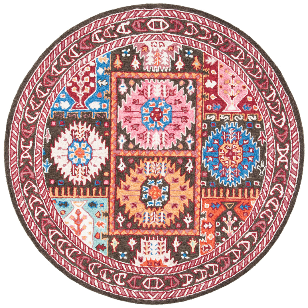 SAFAVIEH Bellagio BLG607T Handmade Brown / Rust Rug Image 4