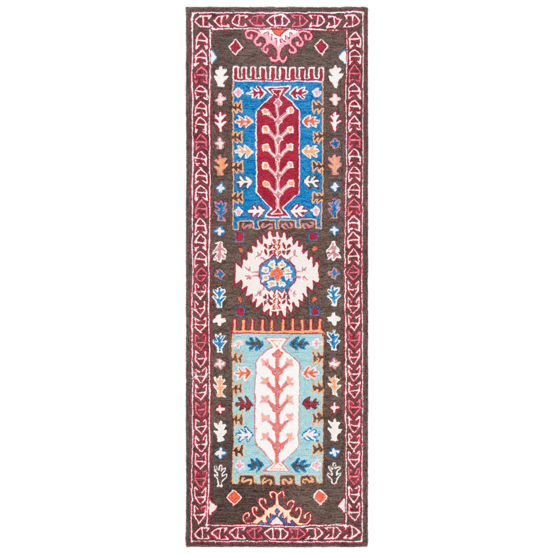 SAFAVIEH Bellagio BLG607T Handmade Brown / Rust Rug Image 5