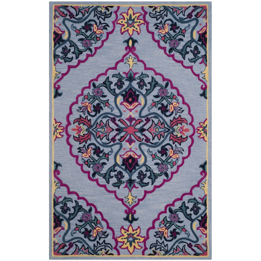 SAFAVIEH BLG605G Bellagio Blue / Multi Image 6