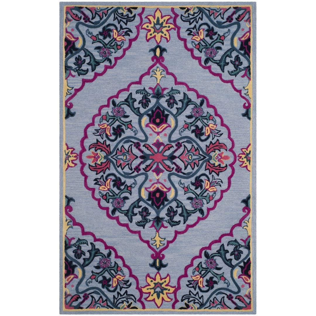 SAFAVIEH BLG605G Bellagio Blue / Multi Image 1