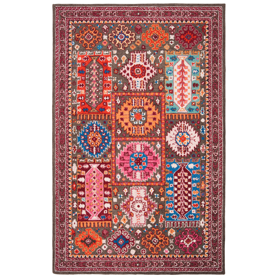 SAFAVIEH Bellagio BLG607T Handmade Brown / Rust Rug Image 10