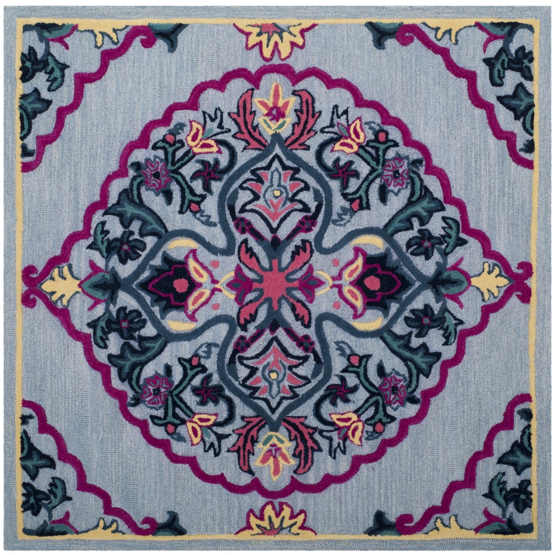 SAFAVIEH BLG605G Bellagio Blue / Multi Image 8