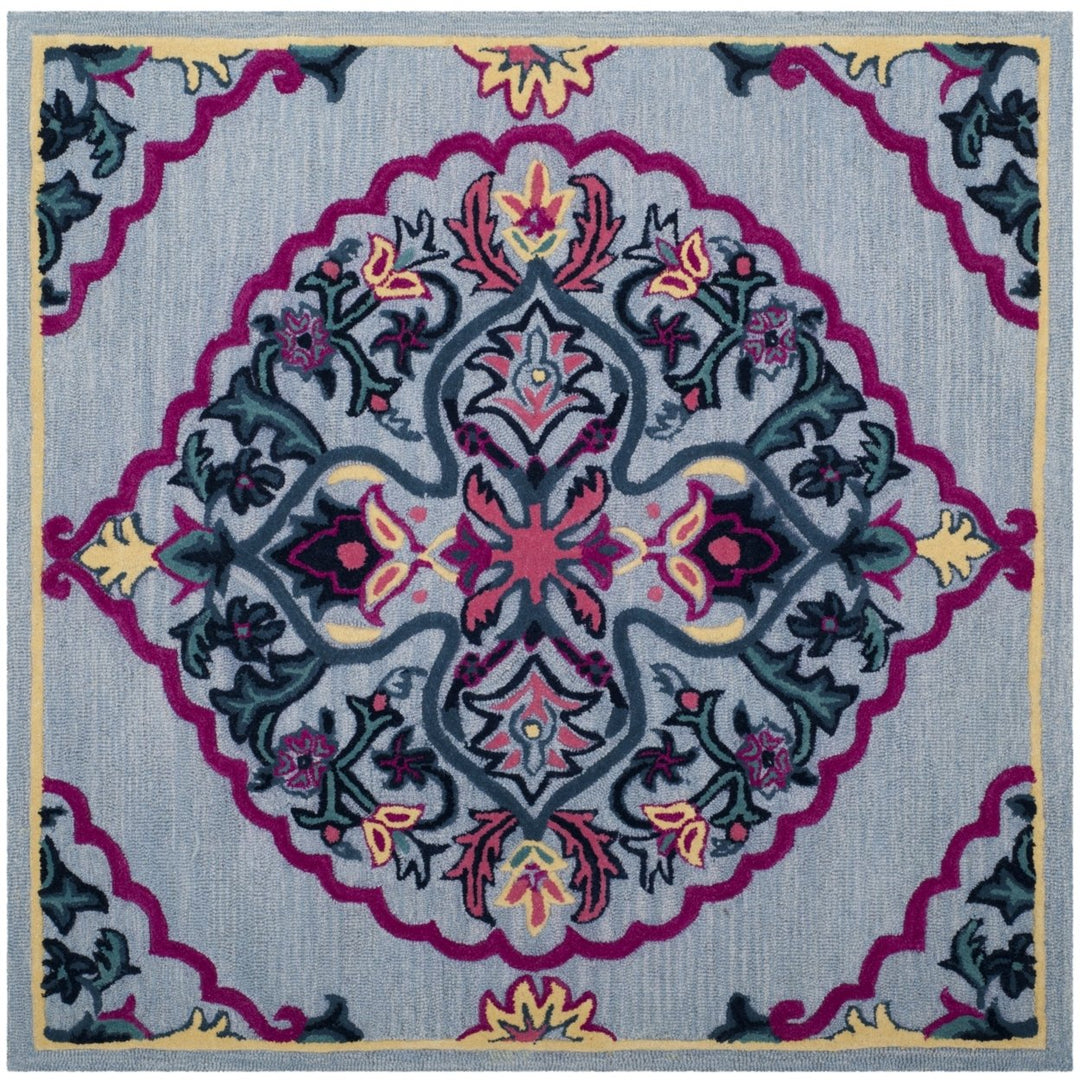 SAFAVIEH BLG605G Bellagio Blue / Multi Image 1