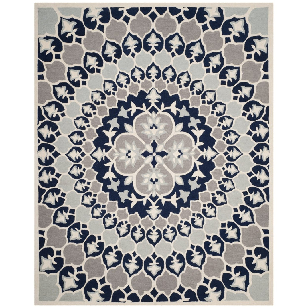 SAFAVIEH Bellagio BLG610C Handmade Navy Blue / Ivory Rug Image 1