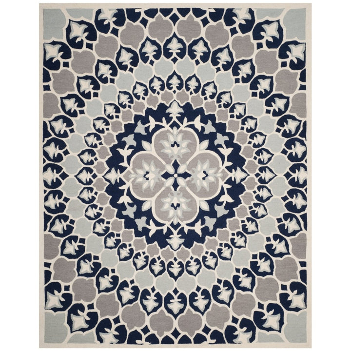 SAFAVIEH Bellagio BLG610C Handmade Navy Blue / Ivory Rug Image 1