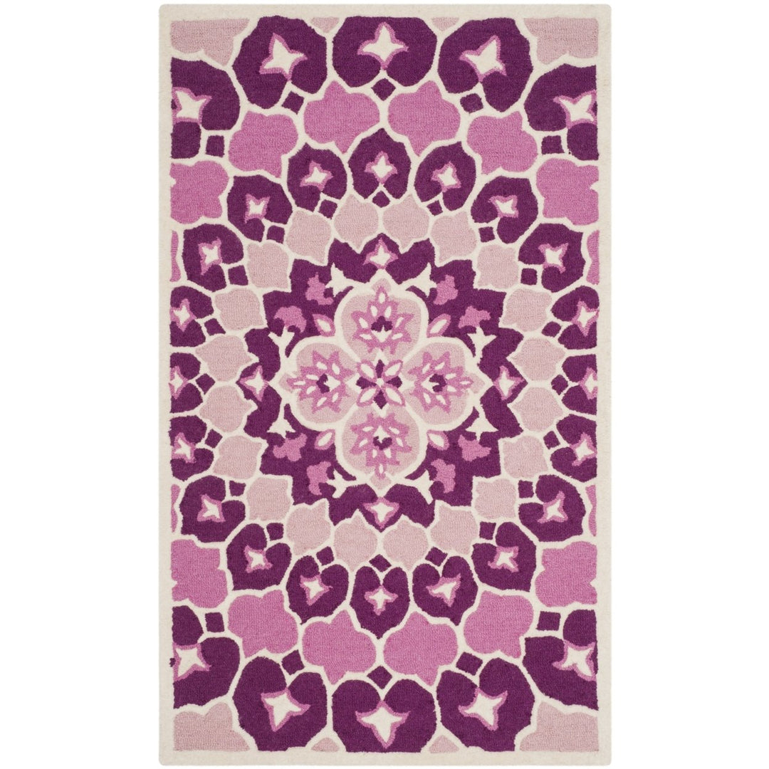 SAFAVIEH Bellagio BLG610A Handmade Pink / Ivory Rug Image 4