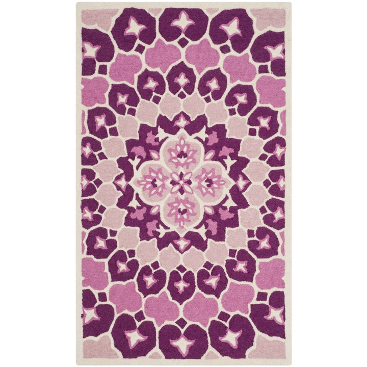 SAFAVIEH Bellagio BLG610A Handmade Pink / Ivory Rug Image 4