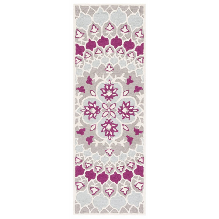 SAFAVIEH Bellagio BLG610E Handmade Grey / Ivory Rug Image 3