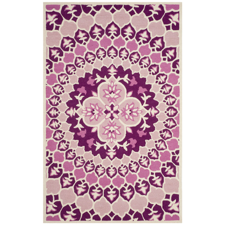 SAFAVIEH Bellagio BLG610A Handmade Pink / Ivory Rug Image 5