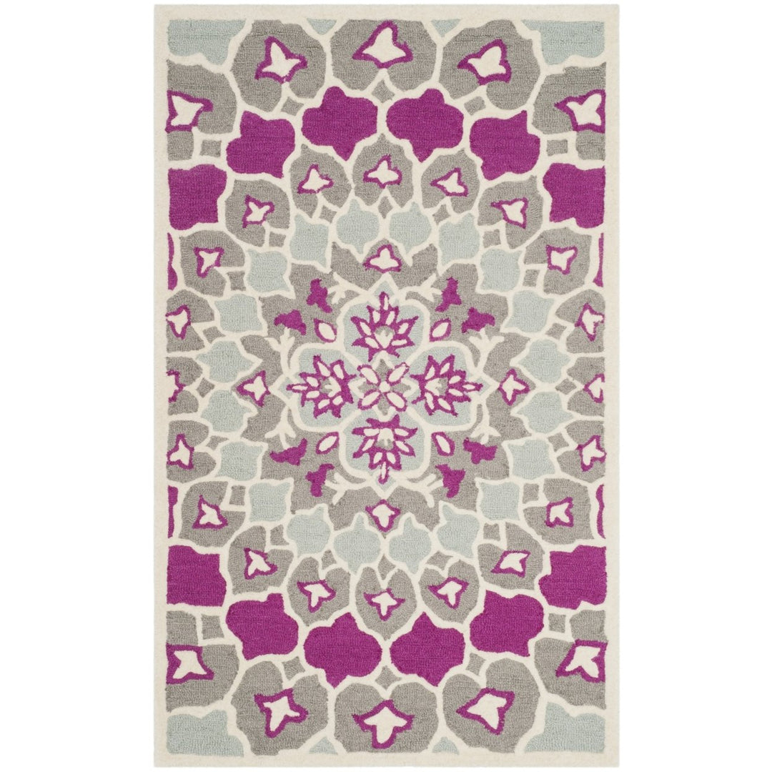 SAFAVIEH Bellagio BLG610E Handmade Grey / Ivory Rug Image 4