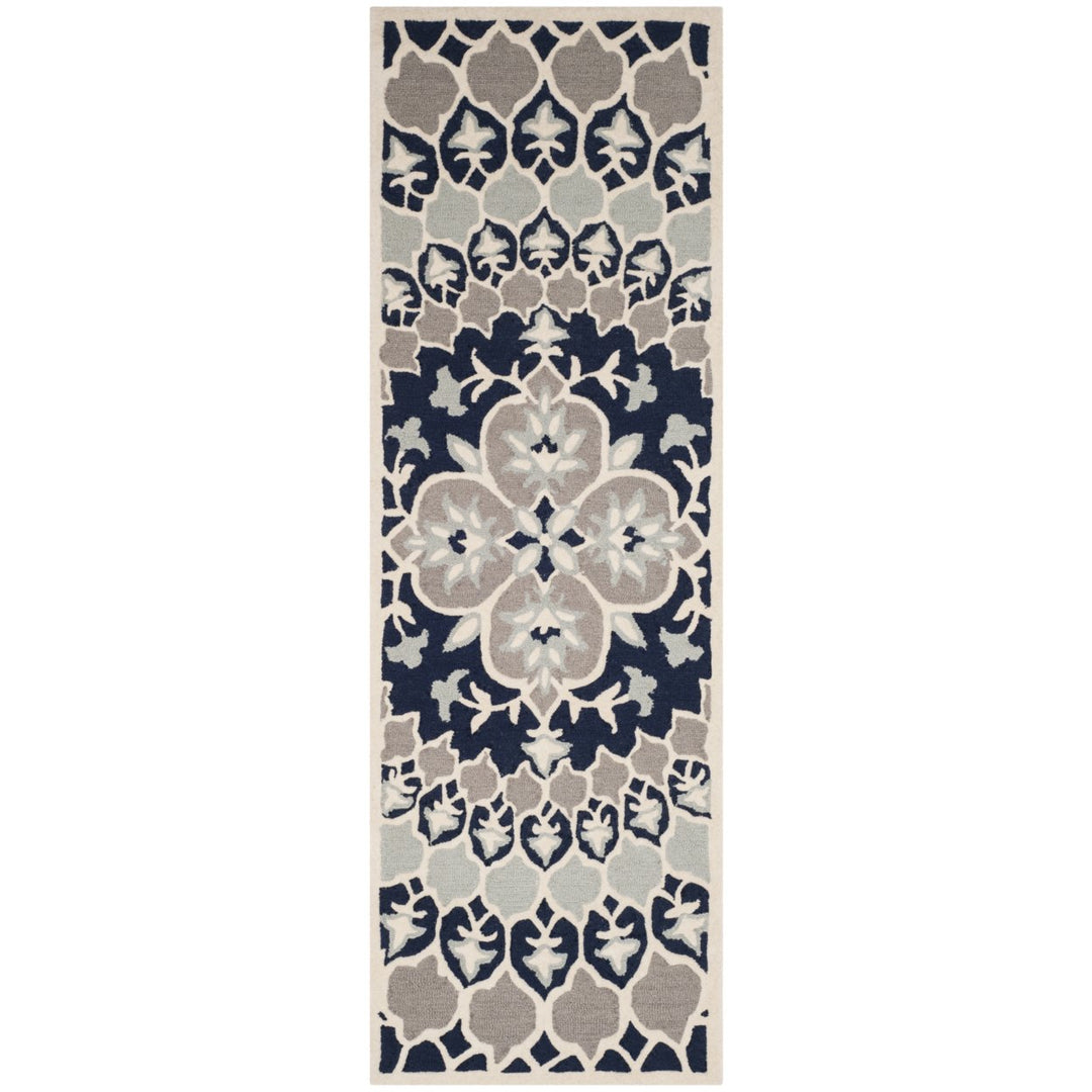 SAFAVIEH Bellagio BLG610C Handmade Navy Blue / Ivory Rug Image 1