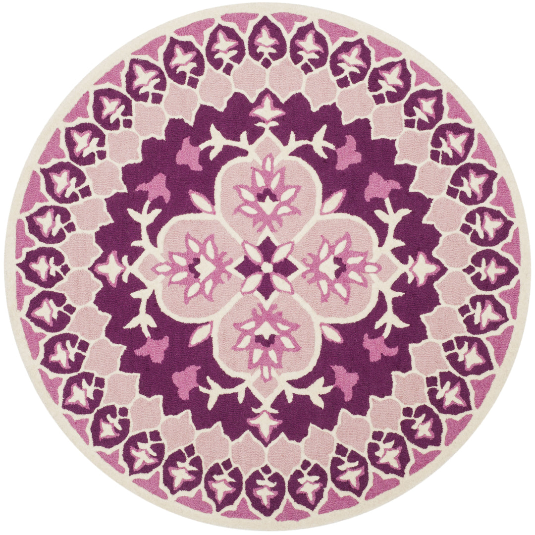 SAFAVIEH Bellagio BLG610A Handmade Pink / Ivory Rug Image 6