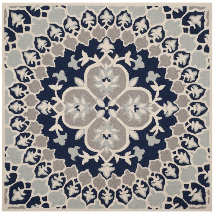 SAFAVIEH Bellagio BLG610C Handmade Navy Blue / Ivory Rug Image 6