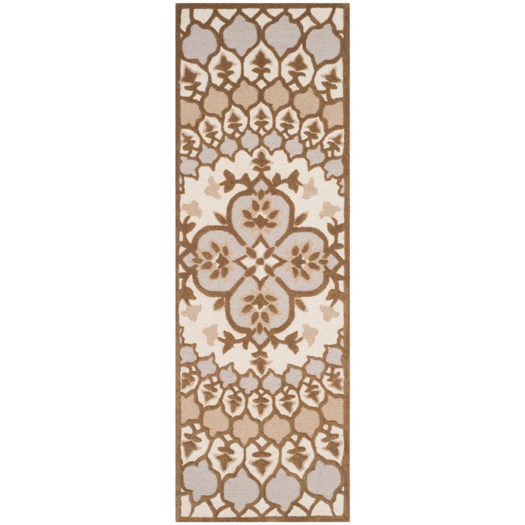 SAFAVIEH Bellagio BLG610B Handmade Ivory /Dark Beige Rug Image 3