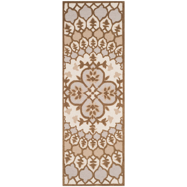 SAFAVIEH Bellagio BLG610B Handmade Ivory /Dark Beige Rug Image 3