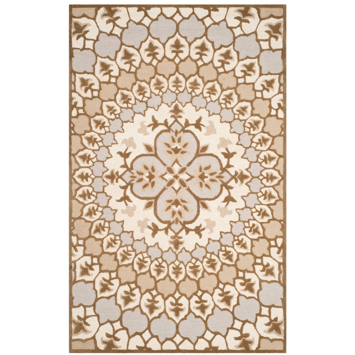 SAFAVIEH Bellagio BLG610B Handmade Ivory /Dark Beige Rug Image 5