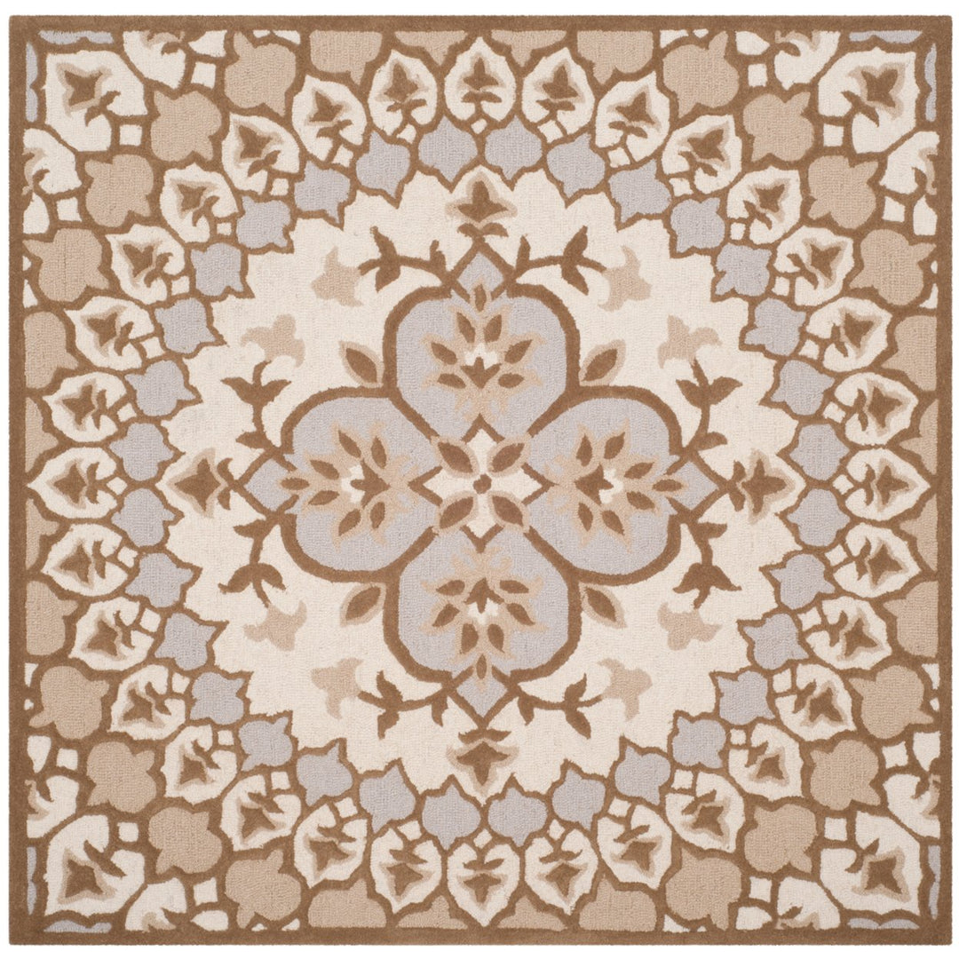 SAFAVIEH Bellagio BLG610B Handmade Ivory /Dark Beige Rug Image 7