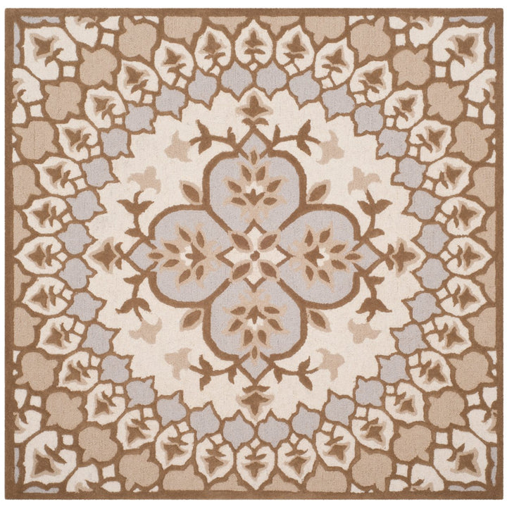 SAFAVIEH Bellagio BLG610B Handmade Ivory /Dark Beige Rug Image 7