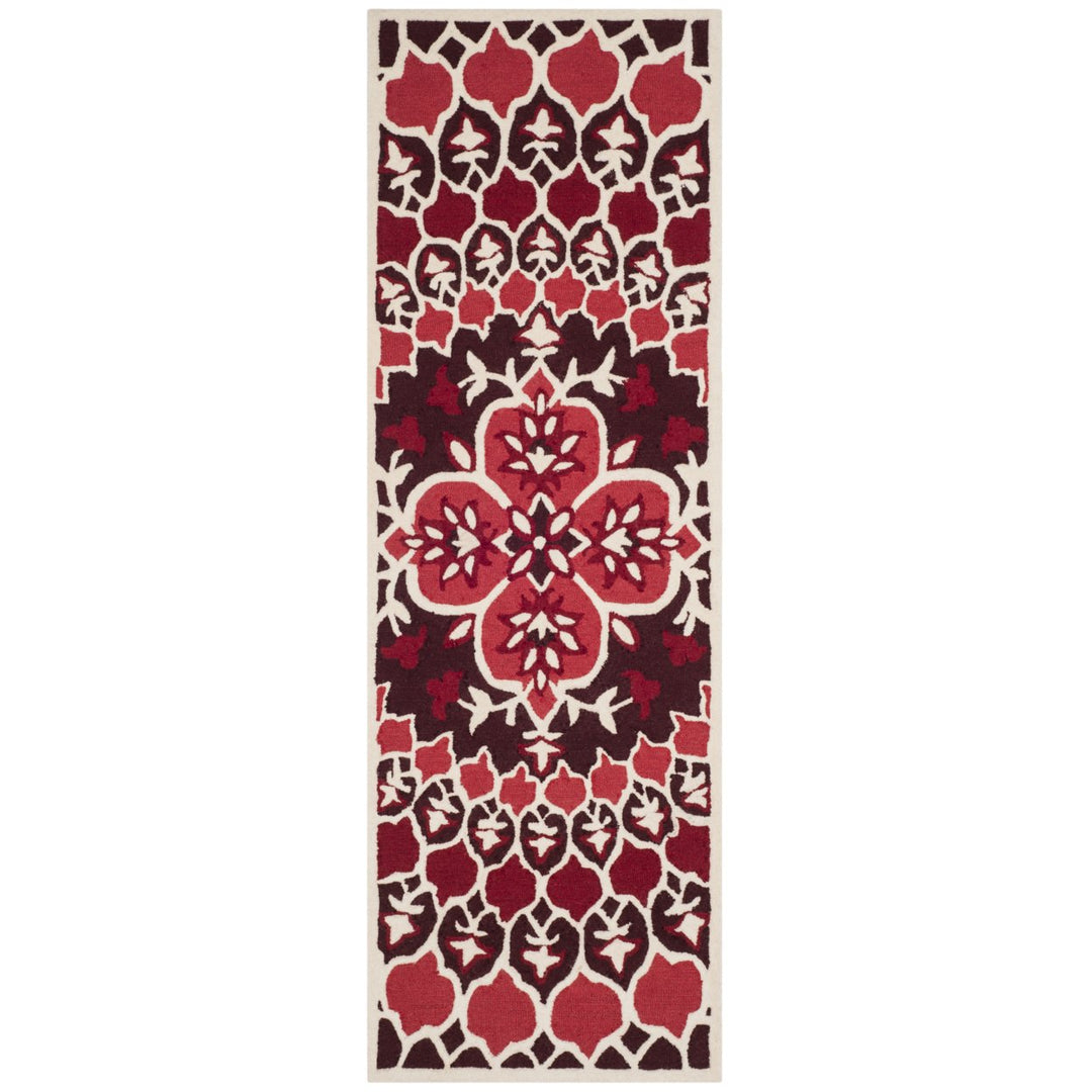 SAFAVIEH Bellagio BLG610K Handmade Red / Ivory Rug Image 3