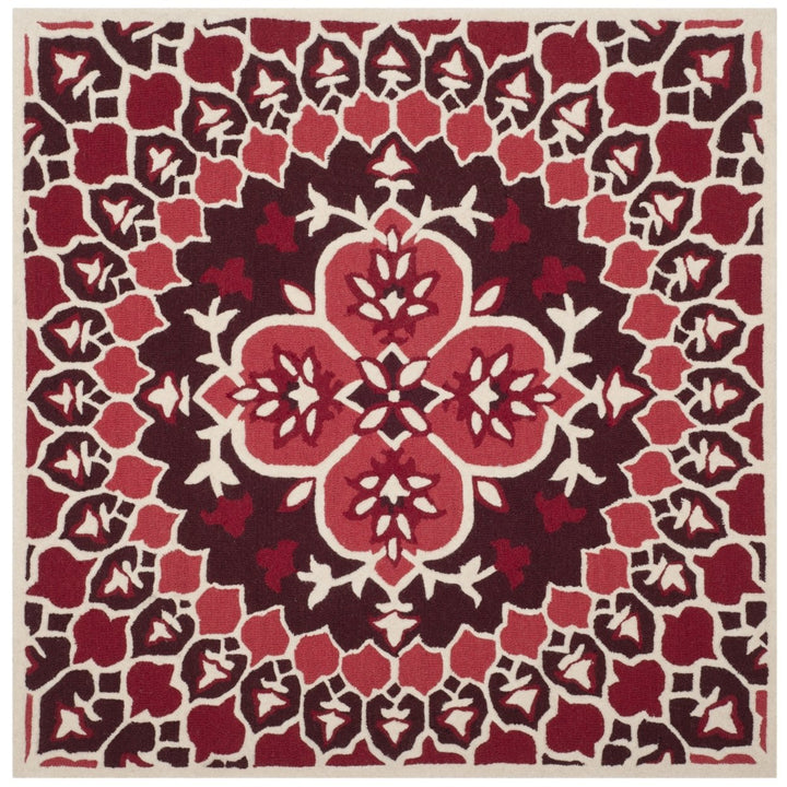 SAFAVIEH Bellagio BLG610K Handmade Red / Ivory Rug Image 7