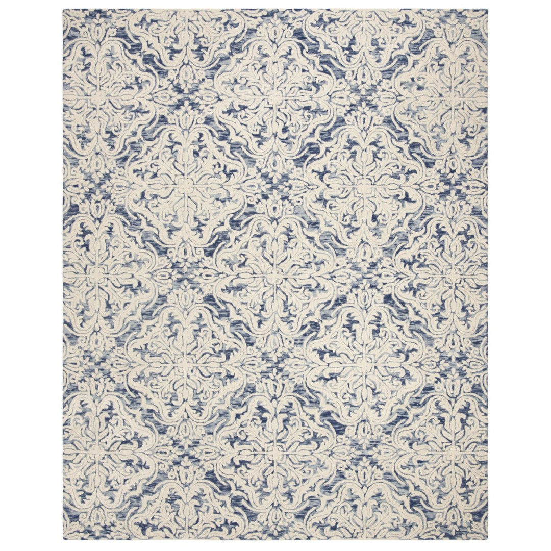 SAFAVIEH Blossom BLM103M Handmade Blue / Ivory Rug Image 1