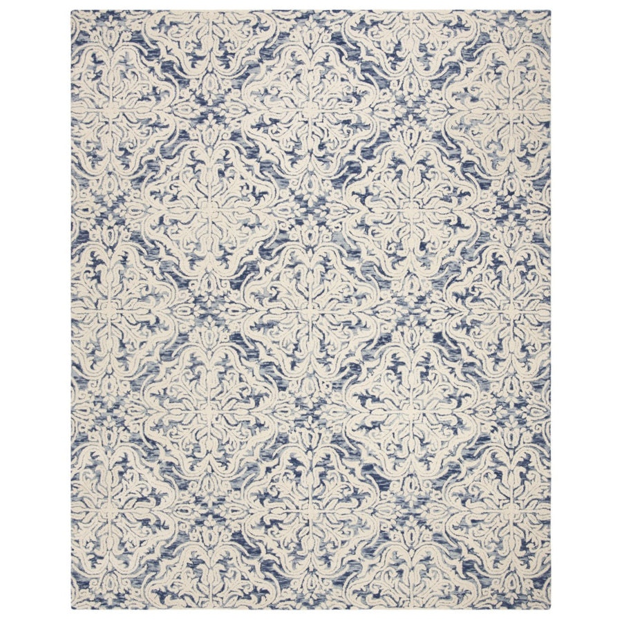 SAFAVIEH Blossom BLM103M Handmade Blue / Ivory Rug Image 1