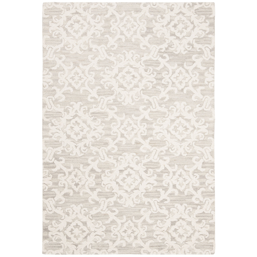 SAFAVIEH BLM104A Blossom Grey / Ivory Image 5