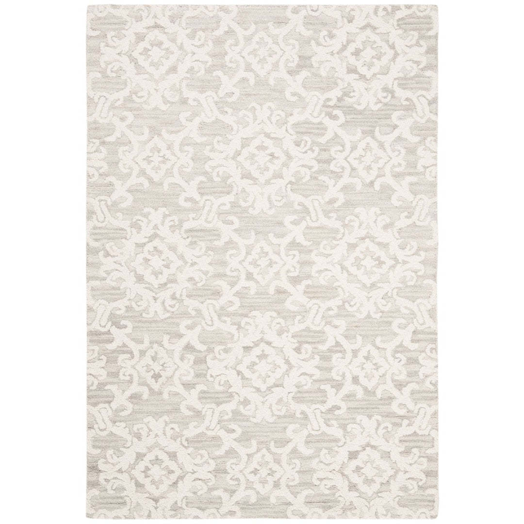 SAFAVIEH BLM104A Blossom Grey / Ivory Image 1