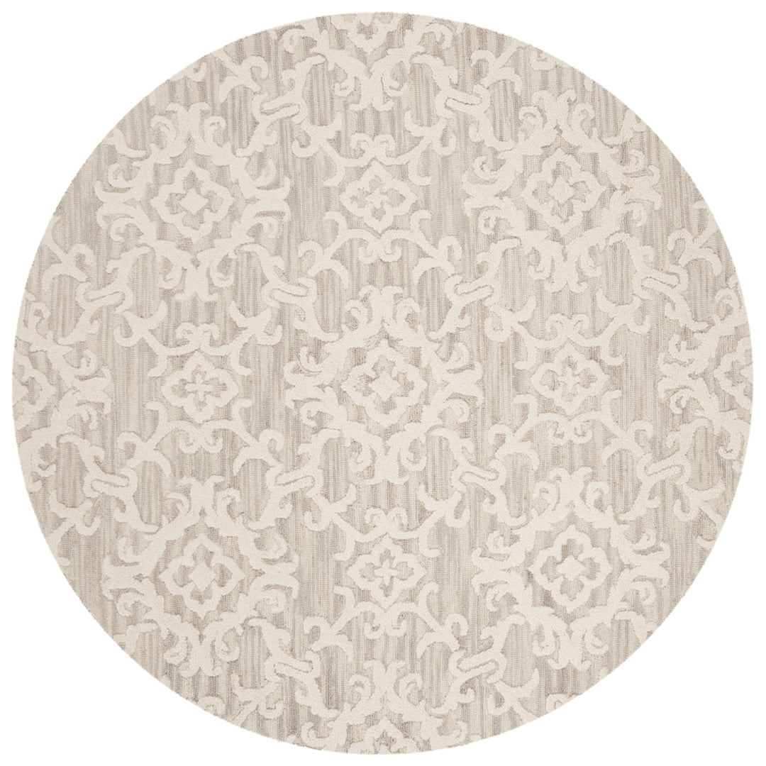 SAFAVIEH BLM104A Blossom Grey / Ivory Image 6