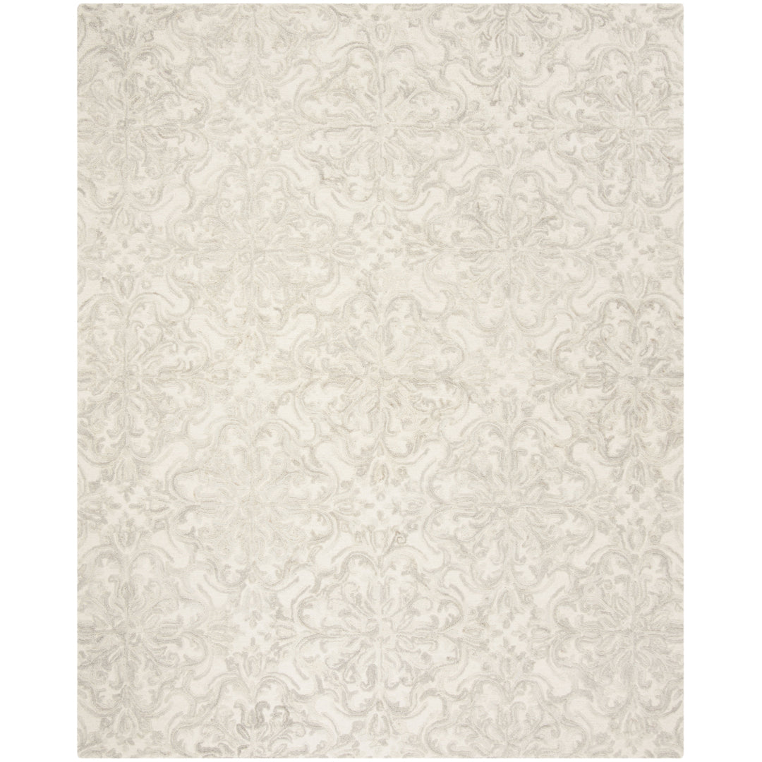 SAFAVIEH Blossom BLM103A Handmade Ivory / Grey Rug Image 1