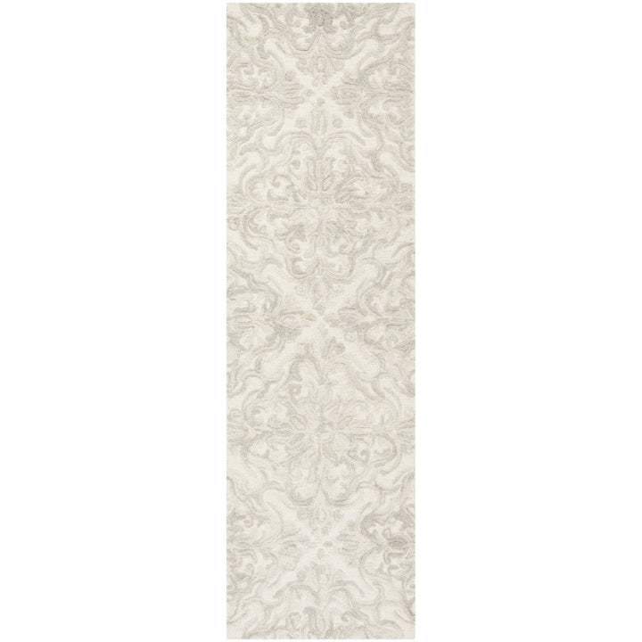 SAFAVIEH Blossom BLM103A Handmade Ivory / Grey Rug Image 4