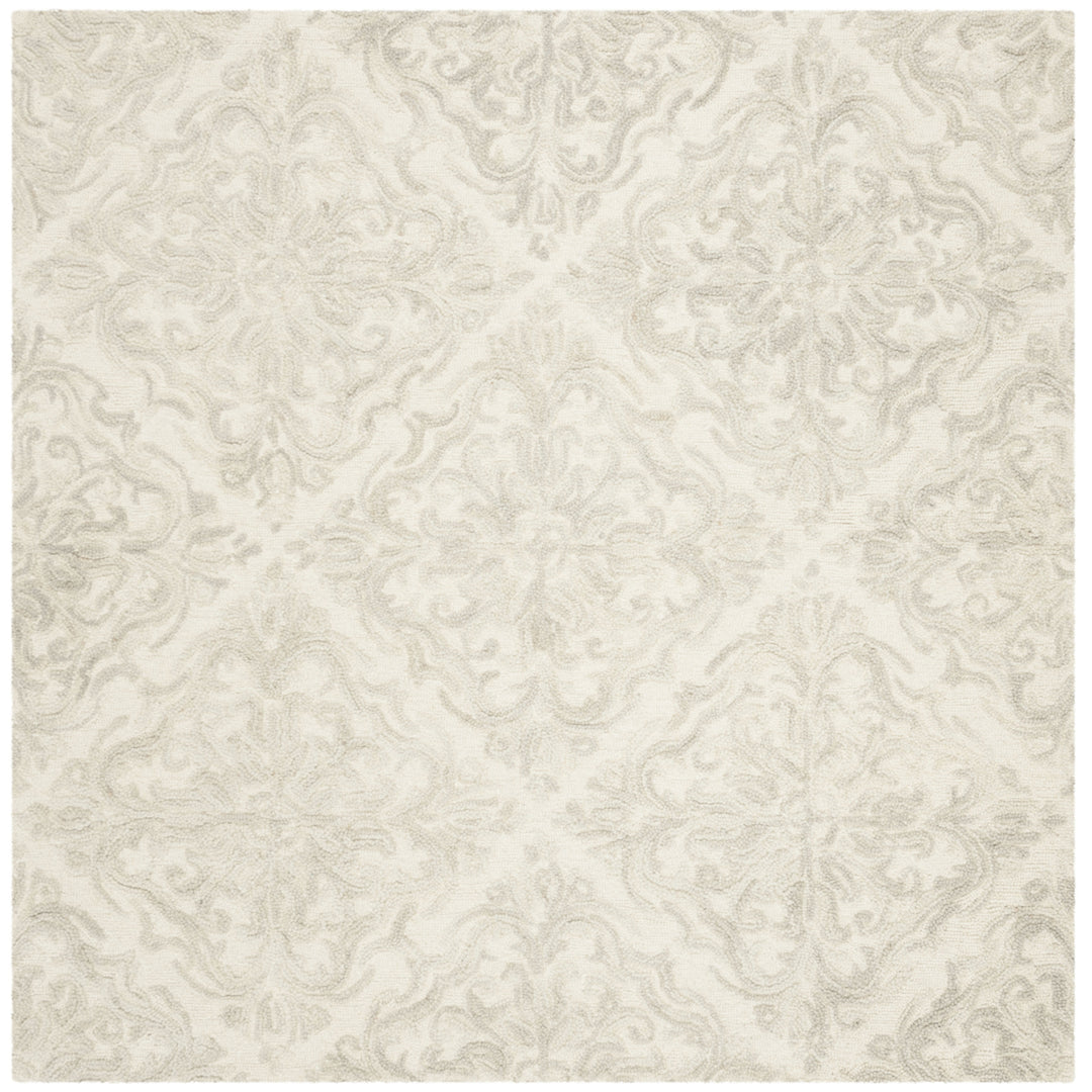 SAFAVIEH Blossom BLM103A Handmade Ivory / Grey Rug Image 8