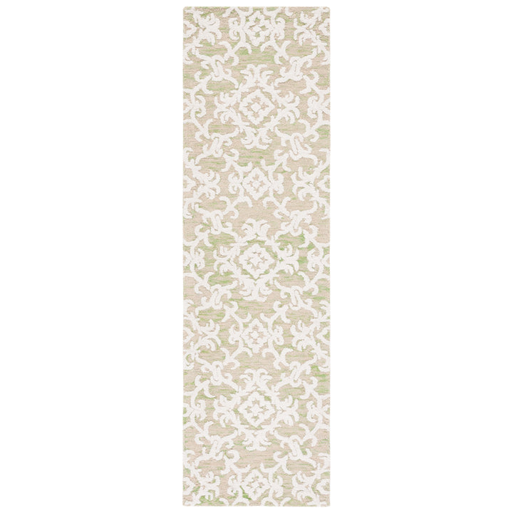 SAFAVIEH Blossom BLM104W Handmade Light Green /Ivory Rug Image 5