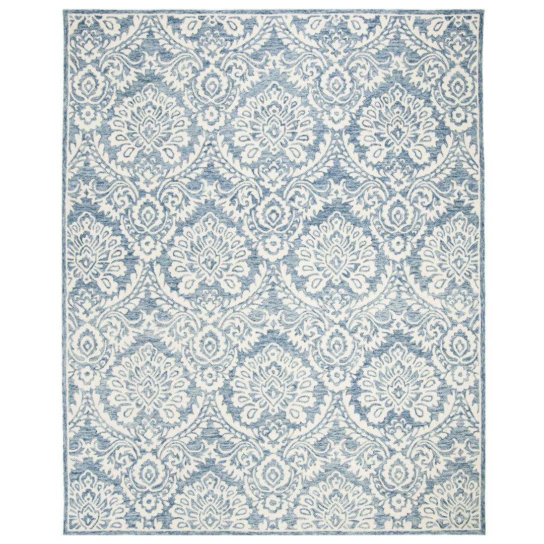 SAFAVIEH BLM106M Blossom Blue / Ivory Image 1